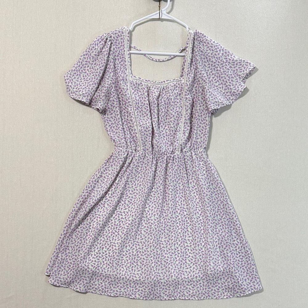Sienna Sky Lavender Patterned Mini Dress